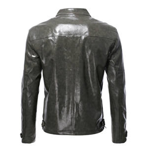 Veste en cuir de qualité supérieure, cuir véritable, coupe ajustée élégante, vêtement d'hiver décontracté, durable, confortable, vêtement d'extérieur tendance - Product Image 2