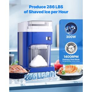 Macchina Elettrica per Coni di Neve da 1,91QT/1,8L con Motore da 300W, Controllo Manuale in Acciaio Inossidabile - Product Image 2