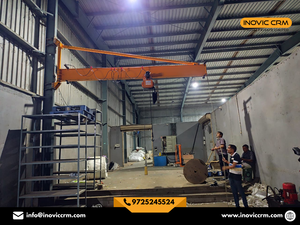 เครนติดผนังแบบจิ๊บ INOVIC CRM คุณภาพเยี่ยม ทนทาน |   เครื่องตรวจสอบวิดีโอสำหรับเครนอุตสาหกรรมขนาด 1-5 ตัน ประหยัดพื้นที่ - Product Image 4