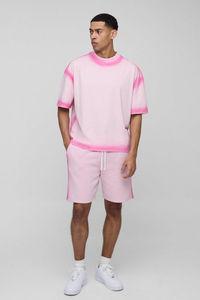 เสื้อยืดโอเวอร์ไซส์ทรงบ็อกซี่ ผ้าฝ้าย 100% ซักแล้ว ตะเข็บเรียบเนียน 250 GSM ระบายอากาศได้ดี กันยับ น้ำหนักเบา เหมาะสำหรับออกกำลังกาย พิมพ์ลายถักทอแบบเรียบ - Product Image 5