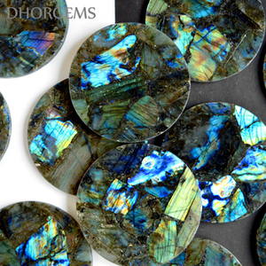 แผ่นหินลาบราดอไรต์ขัดเงาคุณภาพสูง สำหรับรองแก้ว เครื่องดื่ม ของใช้บนโต๊ะอาหาร เหมาะสำหรับใช้ในบ้านหรือบนโต๊ะ - Product Image 4