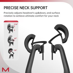 Sedia da Ufficio D2 Pro con Schienale Alto, Supporto Lombare Autoadattivo DTS, Braccioli Multi-Regolabili e Controllo a Filo - Product Image 2