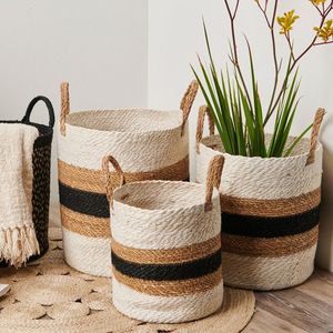 Luxury Decorative Storage <b>Basket</b> Designer Storage <b>Basket</b> Premium Storage <b>Basket</b> <b>Jute</b> <b>basket</b> for Modern Home - Product Image 3