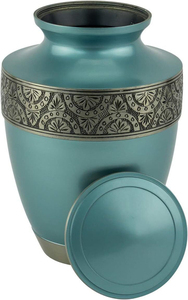 Urnes funéraires décoratives en laiton pour cendres d'adultes, urnes faites à la main pour hommes et femmes, urnes funéraires - Product Image 5