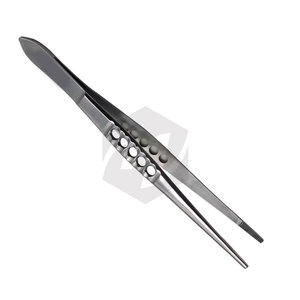 Pinzas quirúrgicas manuales premium de 6 pulgadas para tejido, instrumentos médicos con puntas serradas y mango fenestrado, que cumplen con MOL - Product Image 3