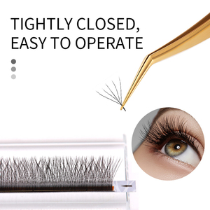 Professional Stainless Steel Eyelash Tweezers with Precision Pointed Tip Beauty & Makeup Artists Lash <b>Extension</b> Applicator Tool - Product Image 4