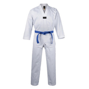 Uniforme Clásico de Taekwondo para Hombre, Suave, con Costuras Reforzadas, Logotipo Frontal Personalizable, para Entrenamiento Escolar y de Club - Product Image 1