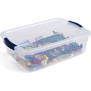 Contenitori di Plastica Trasparente da 17 Qt con Coperchi, Set da 6 Impilabili - Product Image 5