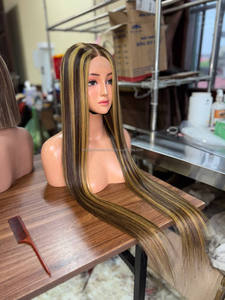 Perruques Lace Front en Cheveux Naturels Vietnamiens les Plus Vendues, Lisses et Droites, Densité 200%, Sans Colle, Haute Qualité - Product Image 3