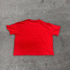 เสื้อยืดผู้ชายทรงบ็อกซี่ คอโอเวอร์ไซส์ ผ้าคอตตอน 100% หนานุ่ม พิมพ์ลาย DTG ลายเรียบ ตกแต่งด้วยคริสตัลสไตล์วินเทจ ล้างสีแบบแอซิดวอช - Product Image 2