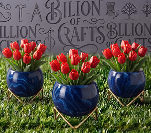 Pot de fleurs en bois personnalisé en gros avec support en métal doré, style moderne du milieu du siècle, écologique, pour intérieur/extérieur, pour salon - Product Image 3