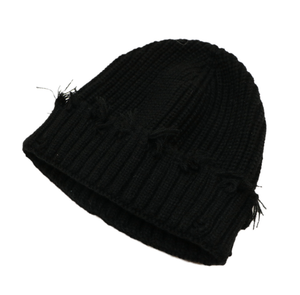 Bonnet unisexe en tricot style vintage avec tissu extensible côtelé, doux et chaud, idéal pour un usage quotidien décontracté. - Product Image 2