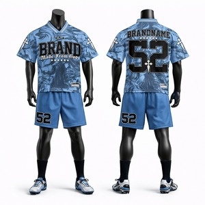High Quality American Football Jersey and Shorts Set Breathable Sports Uniform Personalized Team Wear for Training Matches - Product Image 1