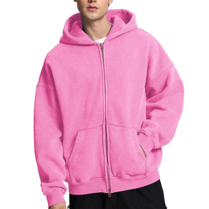 New Trendy Men Acid Wash Hoodies Custom Logo Hoodies Casual Basics Cotton Blended Acid Wash Hoodies - Product Image 1