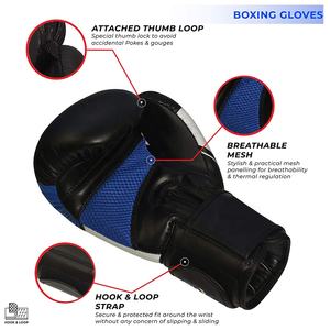 Gants de boxe MMA Sanda en mousse avancée avec fermeture auto-agrippante en cuir PU durable pour sac de frappe, sparring et entraînement de Muay Thai - Product Image 3