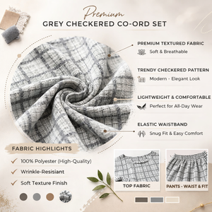 Robe deux pièces brodée unie de haute qualité pour femmes |   Ensemble assorti haut et bas |   Style streetwear formel pour tous les jours, coupe ample - Product Image 3