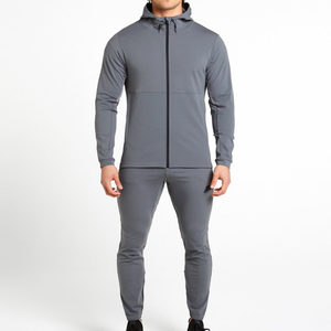 Ensemble de survêtement unisexe en coton personnalisé avec logo, 2 pièces, pour hommes et femmes, vente en gros - Product Image 5