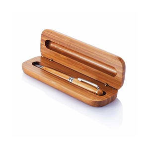 Caja de madera personalizada para bolígrafos con logotipo, bolígrafo de punta redonda, pluma estilográfica con caja de color a juego, caja doble para bolígrafos a un precio razonable - Product Image 3