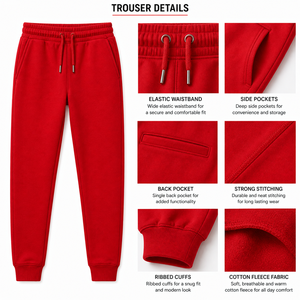 Ensemble de survêtement oversize en coton, pantalon de jogging ample, ensemble de survêtement en molleton personnalisé pour homme - Product Image 5