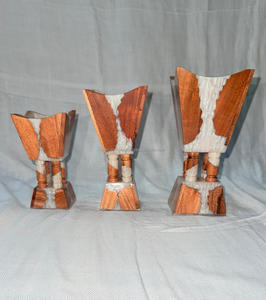 Portavelas de Resina y Madera Hecho a Mano, Soporte Decorativo Asequible para Iluminación del Hogar y Ambiente Acogedor - Product Image 2