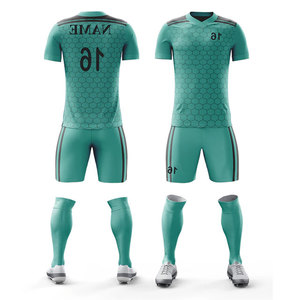 Uniforme de Fútbol Multicolor para Adultos, Conjunto Combinado para Verano y Todas las Temporadas, Ropa de Práctica Transpirable, Camiseta y Pantalones Cortos de Fútbol - Product Image 4