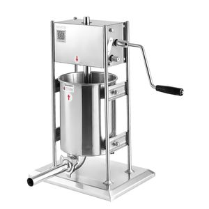 Insaccatrice Manuale a Doppia Velocità 22 LBS/10 L in Acciaio Inossidabile, Macchina Verticale per Riempimento di Carne con Funzione per Insaccare Salsicce e Carne - Product Image 1