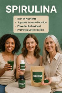 Cápsulas de Extracto Herbal de Espirulina Orgánica WARRLY 99% Grado Alimenticio Algas Naturales Envase de Plástico Tipo Mason Jar Suministro OEM a Granel - Product Image 4