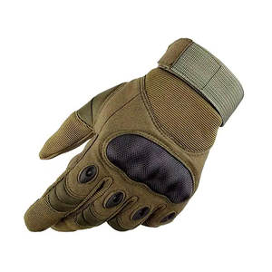 Professional Leather Motorcycle <b>Gloves</b> Anti Skid Palm Impact Resistant Knuckle Breathable Stretch Full Finger Riding Gear - Product Image 6