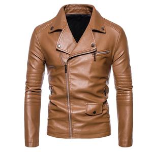 Chaqueta de Hombre de Alta Calidad al por Mayor, Personalizada, de Cuero PU Transpirable, Ecológica, Resistente al Viento, Estilo Casual de Negocios, con Logotipo Personalizado - Product Image 1