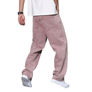 Pantalones Vaqueros Lisos para Hombre, Personalizados con Lavado Ácido, 100% Algodón, Alta Calidad, Logotipo Personalizado con Parche Bordado, Más Diseños a Precio Económico - Product Image 4