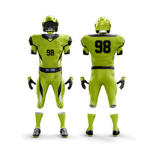 Offre Spéciale – Ensembles d'uniformes de football américain sur mesure, respirants, à manches courtes, 100 % polyester, service OEM, design uni - Product Image 5