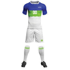 Quick Dry Breathable Fabric Soccer T-Shirt Reversible Football Uniforms with Team Number Printing Set Style Wear For <b>Men's</b> - Product Image 2