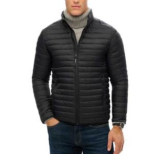 Veste d'hiver pour homme sur mesure OEM, veste à capuche décontractée à fermeture éclair, veste matelassée streetwear pour les grandes tailles - Product Image 4