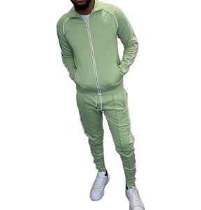 Men's Sports Tracksuit Set Full Sleeve <b>Zip</b> <b>Up</b> <b>Jacket</b> and Elastic Waist Performance Track Pants for Gym Running Fitness Walking - Product Image 1