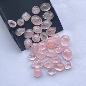 Wholesale Natural <b>Pink</b> Rhodonite Cabochon <b>Healing</b> Loose Gemstone 25mm-40mm for Jewelry Making - Product Image 5