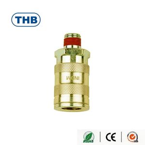 ข้อต่อลมแรงดันสูงแบบอเมริกัน ยูนิเวอร์แซล ควิกคัปเปลอร์ ตัวผู้ เกลียว NPT แบบสากล ขนาด 3/8 นิ้ว - Product Image 2