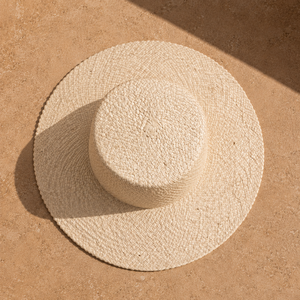 Sombrero de Sol Ecológico de Lontar Natural con Diseño Sólido, Bordado a Mano, Estilo Dobby, Unisex, para Playa, Pesca, Viajes y Actividades al Aire Libre - Product Image 2
