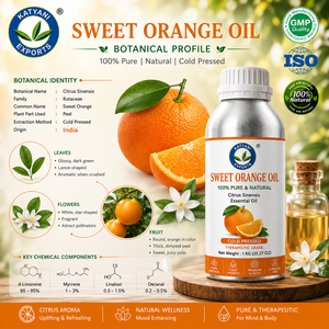Huile Essentielle d'Orange Douce en Gros - Fournisseur Naturel d'Huile d'Orange Citrus Sinensis - Fabricant et Exportateur B2B - Par Katyani Exports India - Product Image 2