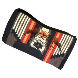 Tapis de selle contour en laine 34x36 tissé à la main 100% doublure en laine polaire de Nouvelle-Zélande Western Equestrian pour la compétition et l'entraînement - Product Image 6