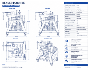 Manual Tube Bender <b>Machine</b> 180 Degree Carbon Steel High Accuracy <b>Pipe</b> Bending Equipment - Product Image 2