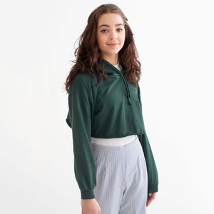 Sudaderas Cortas Lisas de Alta Calidad Totalmente Personalizadas para Mujer, Nueva Llegada, Sudaderas Cortas con Logotipo Personalizado Estampado para Mujer - Product Image 3