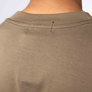 T-shirt pour homme à double couche / en coton, impression de logo personnalisée, écologique, séchage rapide, manches longues, 220 GSM, t-shirts décontractés pour homme - Product Image 4