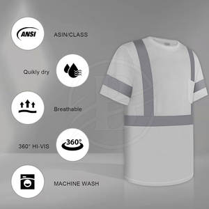 Camisa de Trabajo de Alta Calidad y Durabilidad con Mangas Cortas en Venta, Camisa de Trabajo Reflectante para Hombre, Superventas - Product Image 4