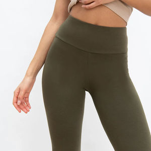 Leggings de Yoga Casuales para Mujer, Última Moda, Sólidos, de Alta Calidad, Transpirables, Ecológicos, de Longitud Completa, Reversibles, de Secado Rápido, OEM/ODM - Product Image 5