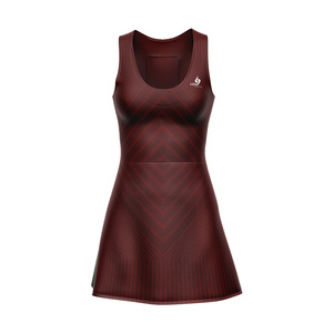 Vestido de Tenis de Verano para Mujer, Personalizado OEM/ODM, 100% Poliéster, Sin Mangas, Cuello Redondo, Logotipo Frontal, Secado Rápido - Product Image 2