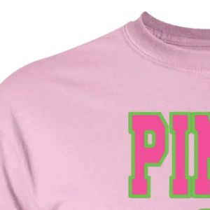 Camiseta Rosa con Estampado Gráfico, Cuello Redondo, Manga Corta, Algodón, Personalizada, Estilo Casual, Streetwear, Top de Moda - Product Image 3