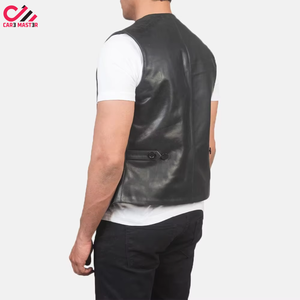 High Quality Custom Style Men's Sportswear Outdoor Winter <b>Vest</b> in Leather for Motorcycles Fashionable Sports Men's <b>Vest</b> - Product Image 6