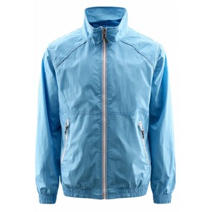 Veste coupe-vent bleu marine pour hommes, style décontracté, col montant, en polyester, style sportif, pour l'automne, vente en gros pour fabricants - Product Image 3