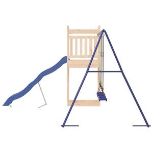 Set da Gioco per Esterni in Legno di Pino Massiccio con Grandi Altalene Resistenti, Prodotto in Legno Naturale - Product Image 6