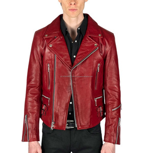 Wholesale Reasonable Price Motorbike Jacket <b>Top</b> Selling racing jersey Customized Logos Genuine Leather Motorbike Jacket - Product Image 1